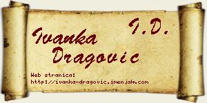 Ivanka Dragović vizit kartica